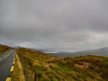 landscape of the coastline along the popular and iconic road of the ring of Kerry in Ireland