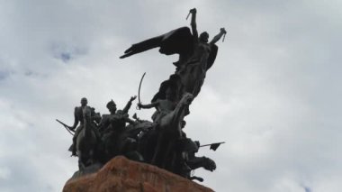 Mendoza, Arjantin - 01 13 2019: Arjantin 'in Mendoza kentindeki Cerro de la Gloria anıtı.