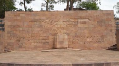 Mendoza, Arjantin - 01 13 2019: Arjantin 'in Mendoza kentindeki Cerro de la Gloria anıtı.