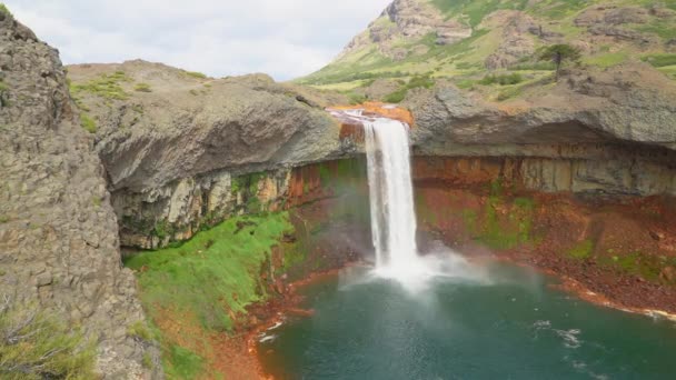 Vodopád Řeky Agrio Patagonie Neuquen Provinčním Parku Copahue Horninami Které — Stock video