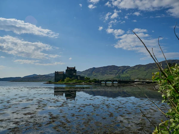 Eilean Donan Schotland 2018 Oude Historische Eilean Donan Kasteel Aan — Stockfoto