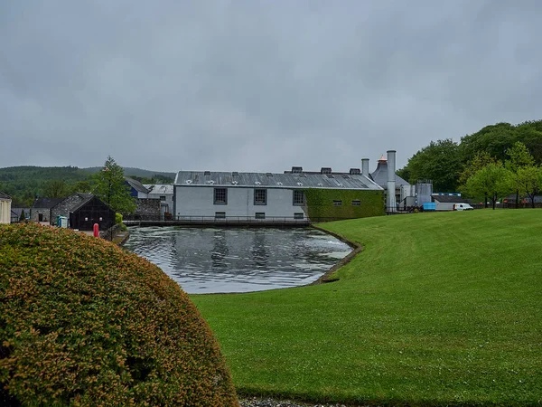 stock image Dufftown, Scotland - 05 22 2018: popular and traditional Glenfiddich distillery in Scotland.