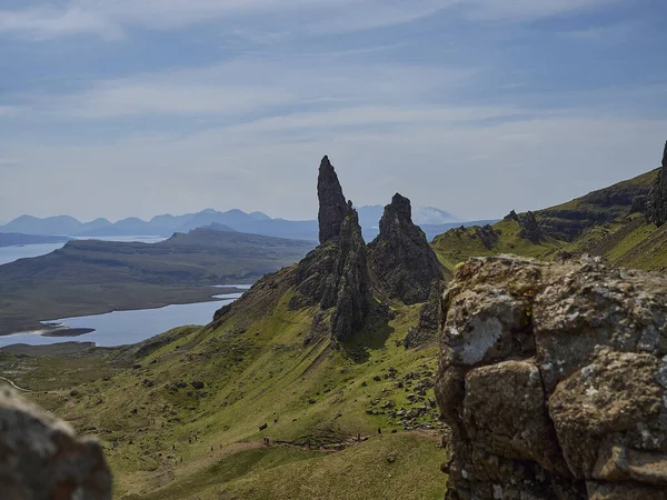 Ikonische Felsformation Des Alten Storr Auf Der Insel Skye Norden — Stockfoto