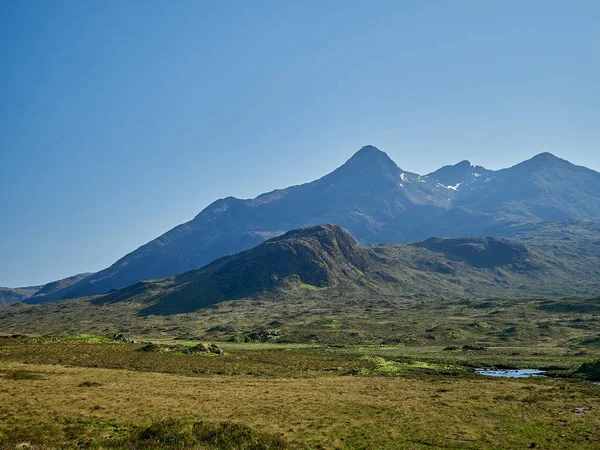 Vista Las Montañas Negras Cuillin Paisaje Isla Skye Escocia Reino — Foto de Stock