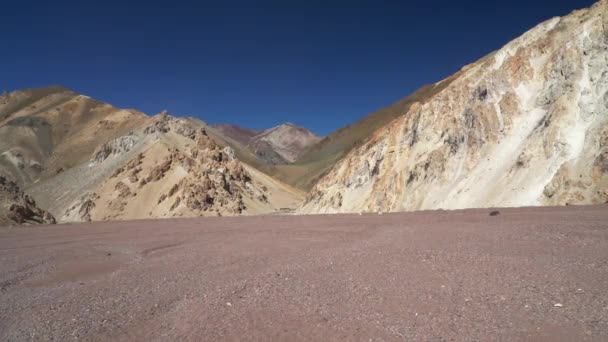 Asciutto Arido Paesaggio Pittoresco Del Passo Agua Negra Tra Cile — Video Stock