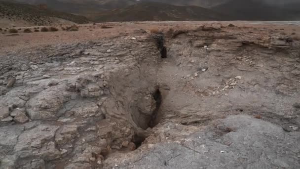 Puchuldiza Jest Geotermalnym Obszarem Aktywnym Wysoko Górach Andes Chile Dużą — Wideo stockowe