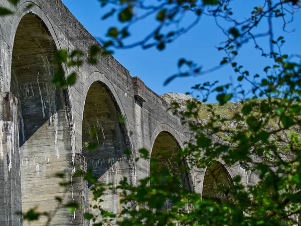 Iconic Glenfinnan Viaduct Jacobite Steam Train Scottish Highlands — Stock Photo, Image