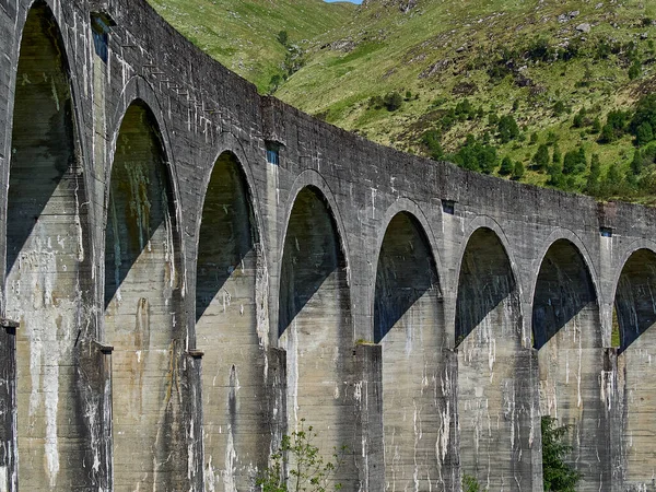 Viaduto Glenfinnan Icônico Trem Vapor Jacobite Nas Terras Altas Escocesas — Fotografia de Stock