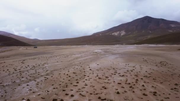 Puchuldiza Geothermisch Actief Gebied Hoog Andes Bergen Van Chili Met — Stockvideo