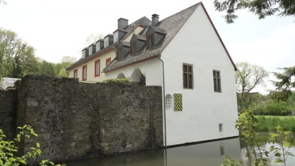 Hainchen Deutschland 2023 Alte Historische Wasserburg Von Hainchen Deutschland — Stockvideo