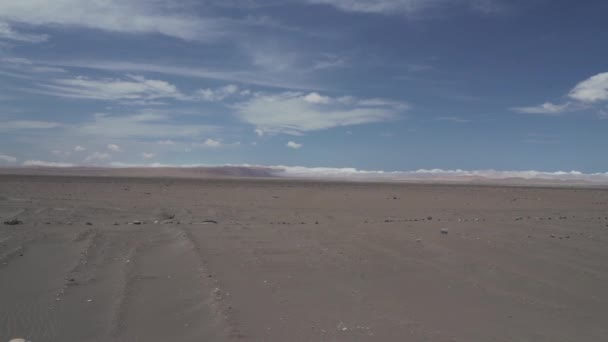 Désert Côtier Pérou Par Une Journée Ensoleillée Chaude — Video