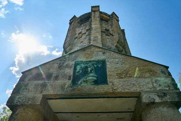 Stará Bismarckova Věž Historickou Památkou Podél Turistické Stezky Teutoschleifen Kolem — Stock fotografie