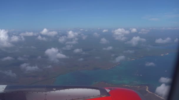 Jetmotor Flyvemaskine Set Passageren Gennem Kabinevinduet Flyvning Fra Guayaquil Til – Stock-video