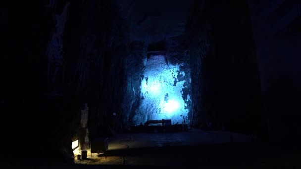 Зіпакіра Колумбія 2019 Католицький Собор Зіпакіра Вбудований Тунелі Підземної Соляної — стокове відео
