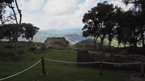 Kuelap Peru 2019 Historische Archeologische Site Van Oude Verloren Stad — Stockvideo