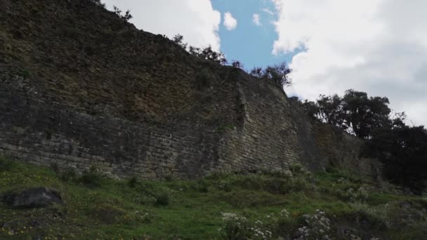 Kuelap Peru 2019 Historyczne Znalezisko Archeologiczne Starego Zaginionego Miasta Kuelap — Wideo stockowe