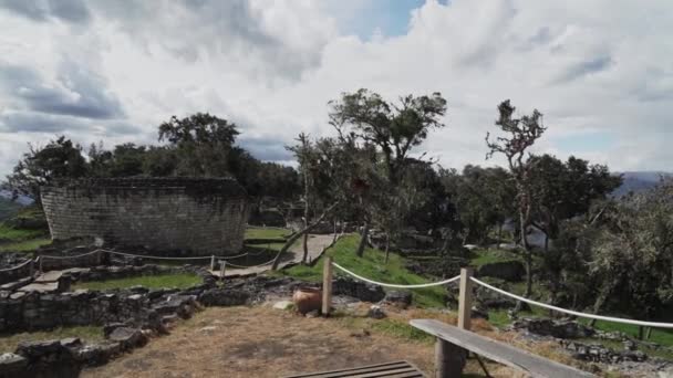 Kuelap Peru 2019 Historisk Arkeologisk Plats För Den Gamla Förlorade — Stockvideo