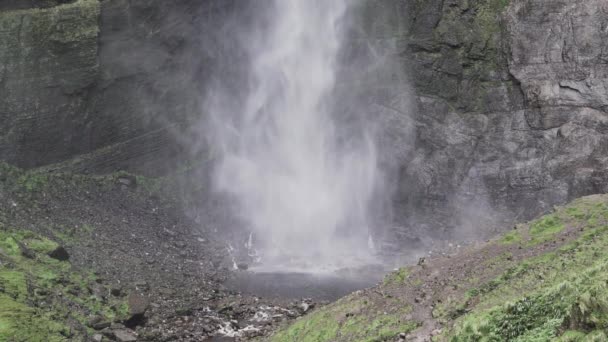 Gocta Cataract Catarata Del Gocta Jsou Trvalé Vodopády Dvěma Kapkami — Stock video