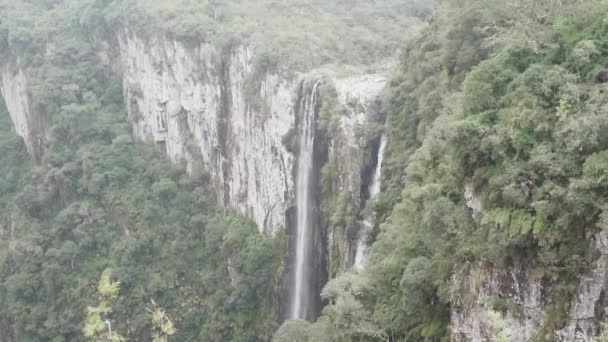 Cañón Itaimbezinho Parque Nacional Aparados Serra Ubicado Cordillera Serra Geral — Vídeos de Stock