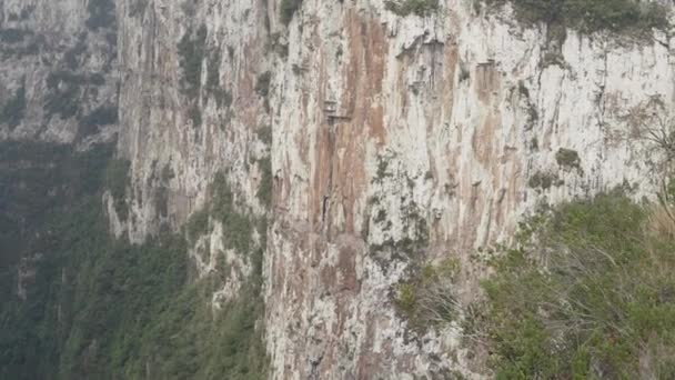 Canyon Itaimbezinho Parque Nacional Dos Aparados Serra Localizado Serra Geral — Vídeo de Stock