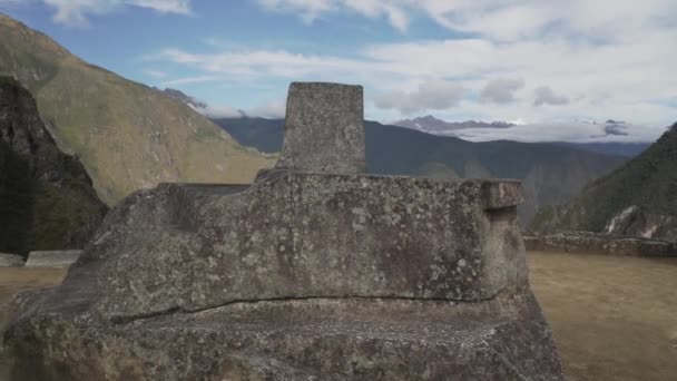 Águas Calientes Peru 2023 Sítio Arqueológico Machu Picchu Com Antigas — Vídeo de Stock