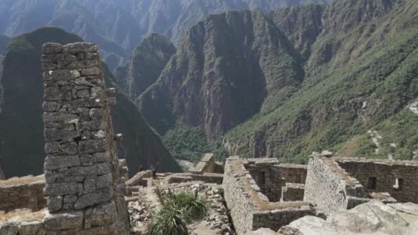 Aguas Calientes Peru 2023 Archeologische Site Van Machu Picchu Met — Stockvideo