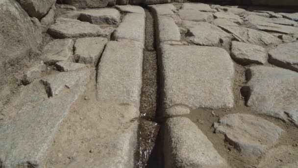 Aguas Calientes Peru 2023 Watervoorziening Archeologische Site Van Machu Picchu — Stockvideo