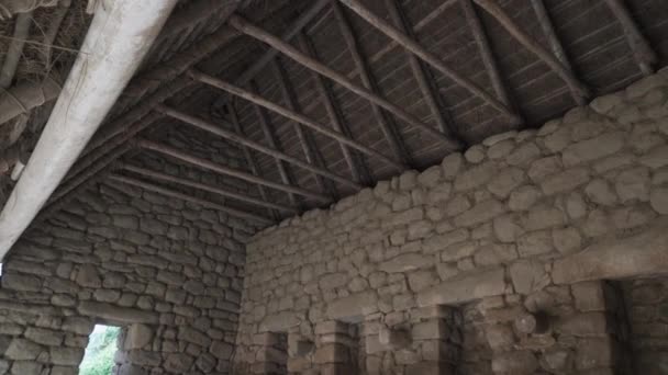 Aguas Calientes Peru 2023 Arkeologisk Sted Machu Picchu Med Gamle – stockvideo