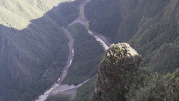 Aguas Calientes Peru 2023 Stanowisko Archeologiczne Machu Picchu Starymi Ruinami — Wideo stockowe