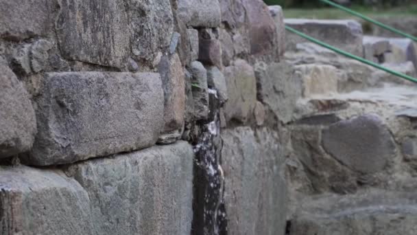 Ollantaytambo Peru 2019 Ollantaytambo Régészeti Lelőhelye Egy Régi Erőd Inka — Stock videók