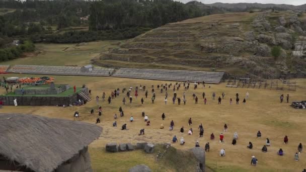 Cuzco Peru 2019 Cuzco Daki Antik Nka Kalesi Sacsayhuaman Daki — Stok video
