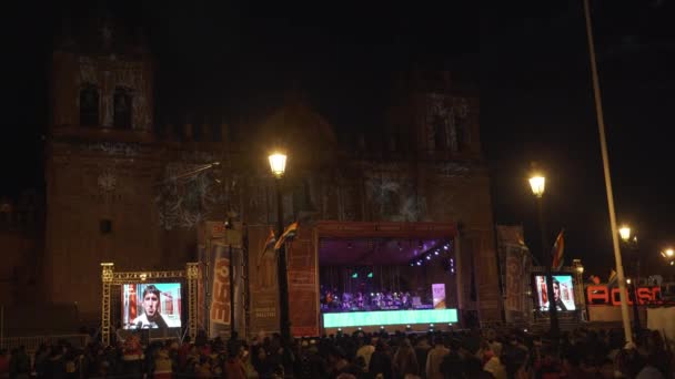 2019年秘鲁库斯科 06月17日 位于历史名城库斯科市中心的Inti Raimy节街头狂欢节和音乐节 — 图库视频影像