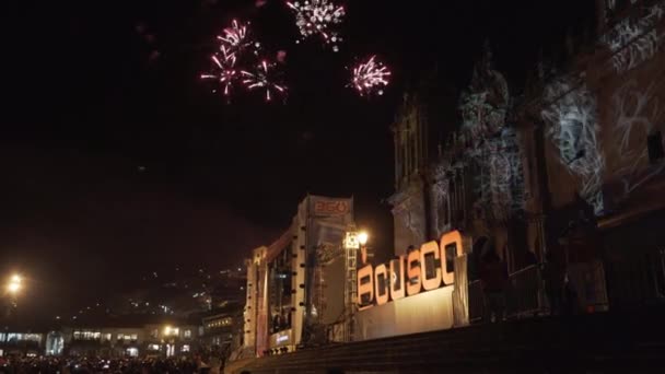 Cuzco Perú 2019 Carnaval Callejero Festival Música Festival Inti Raimy — Vídeo de stock