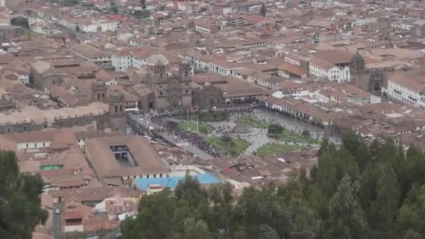 Malerischer Blick Über Cuzco Das Zentrum Der Antiken Inka Zivilisation — Stockvideo