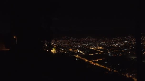 Gece Cuzco Nun Tarihi Şehir Merkezinde Düzenlenen Nti Raimy Festivalinde — Stok video