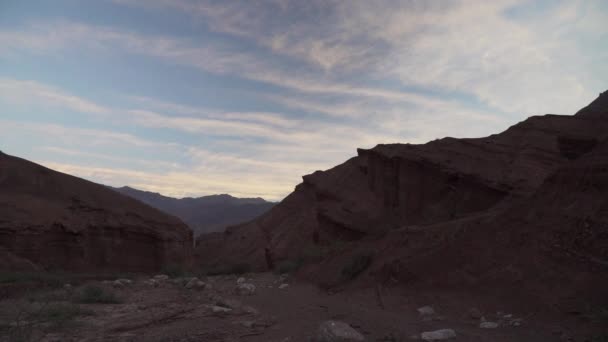 Bela Paisagem Árida Deserto Cafayate Longo Quebrada Las Conchas Destino — Vídeo de Stock