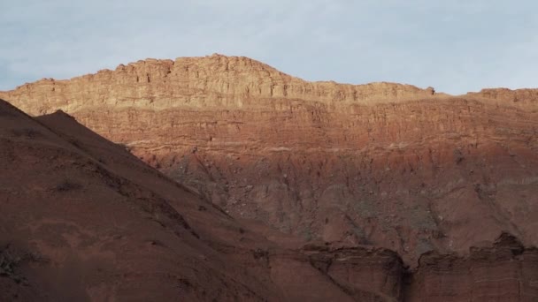Gyönyörű Száraz Sivatagi Táj Cafayate Mentén Quebrada Las Conchas Népszerű — Stock videók