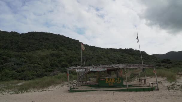 Spiaggia Sabbia Bianca Incontaminata Appartata Della Lagoinha Leste Vicino Florianopolis — Video Stock