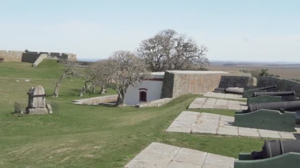 2019年8月25日 乌拉圭 靠近巴西边境的国家公园内的圣特雷莎古堡殖民地军事基地 — 图库视频影像