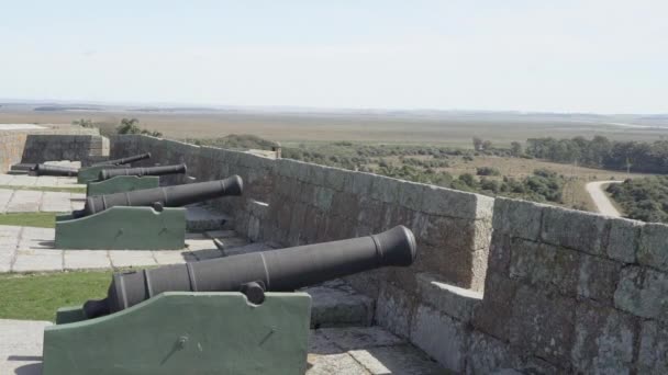 Rocha Uruguai 2019 Antiga Base Militar Colonial Fortaleza Santa Teresa — Vídeo de Stock