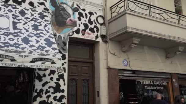 Buenos Aires Argentina 2019 Market Day Mercado San Telmo City — Stock Video