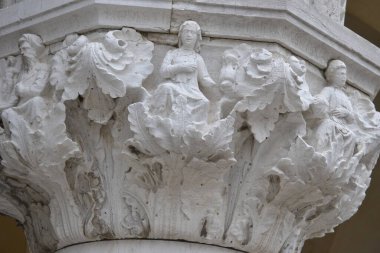 Column decorations in Venice on San Marco Square