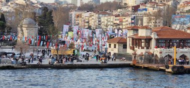 İstanbul Beşiktaş İskelesi üst kat kütüphanesi 11.03.2024