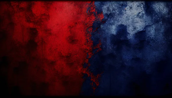 Stijlvolle Rood Blauwe Grunge Achtergrond Met Een Ruwe Textuur Ruimte — Stockfoto