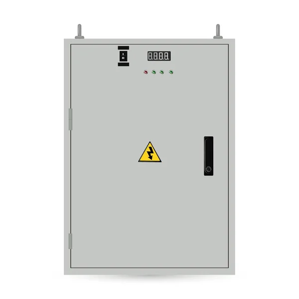 Scatola Elettrica Pannello Controllo Elettrico Industriale Sottostazione Illustrazione Vettoriale — Vettoriale Stock