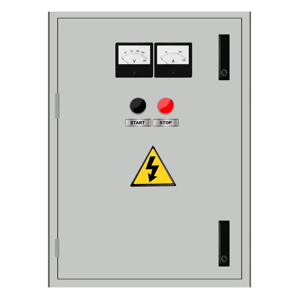 Scatola Elettrica Pannello Controllo Elettrico Industriale Immagine Vettoriale Illustrazione Vettoriale — Vettoriale Stock