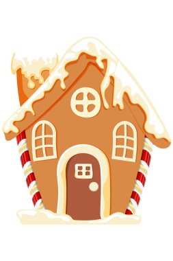 Noel zencefilli Noel kurabiyesi, kış tatili yemeği. Vektör grafikleri, kış tatili yemekleri. Vektör grafikleri. Vektör illüstrasyonu