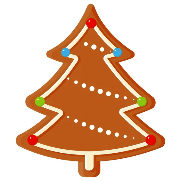 Noel kurabiyesi, kış tatili yemeği. Vektör grafikleri. Vektör illüstrasyonu