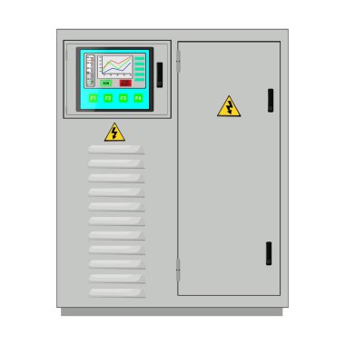  Control Panel. Production control panel and control of computer devices. Touchpad. . Vector illustration