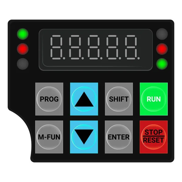 Control Panel. Production control panel and control of computer devices. Touchpad. . Vector illustration